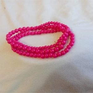 3/$15 Sale- Small bundle of Pink Beaded Bracelets